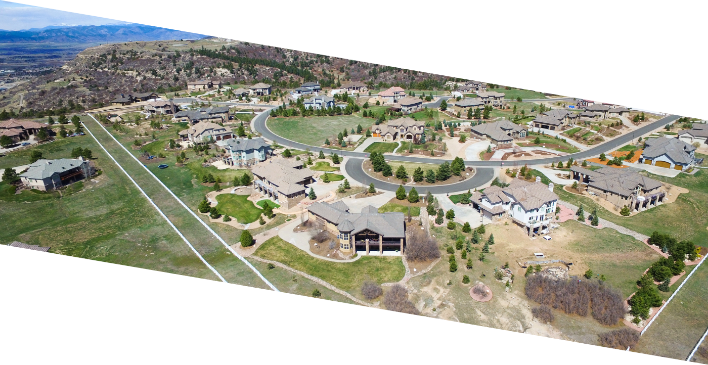 Aerial view of Castle Rock dental office