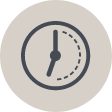 Animated clock icon